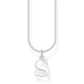 CHARMING COLLECTION LETTER 'S' NECKLACE 38-45CM