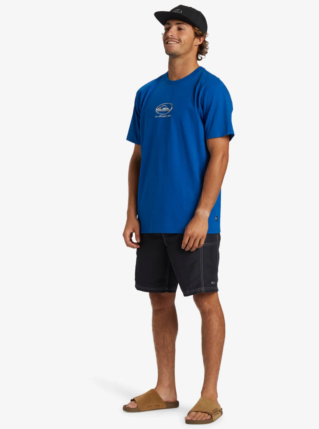 Chrome Logo Short Sleeve Saturn T-Shirt - Monaco Blue