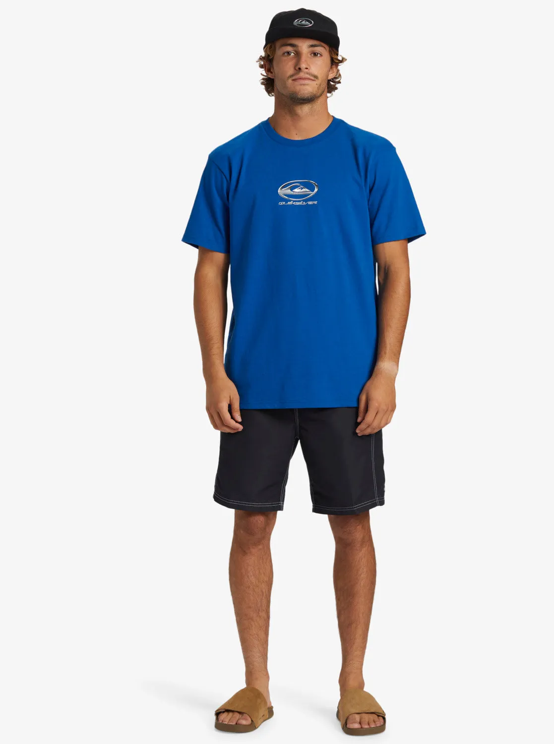 Chrome Logo Short Sleeve Saturn T-Shirt - Monaco Blue