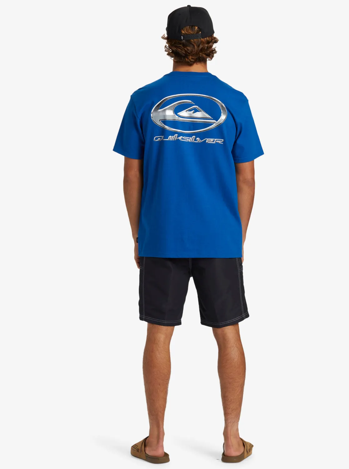 Chrome Logo Short Sleeve Saturn T-Shirt - Monaco Blue