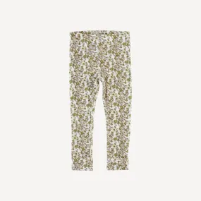 classic cuffed legging | green ditsy floral | lenzing modal