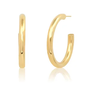 Classy Medium Open Hoop Earrings (hollow)