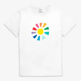 Clearance Fit 2 grown-ups rainbow sun tee