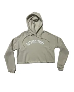 Detroitish Cropped Hoodie / Heather Dust