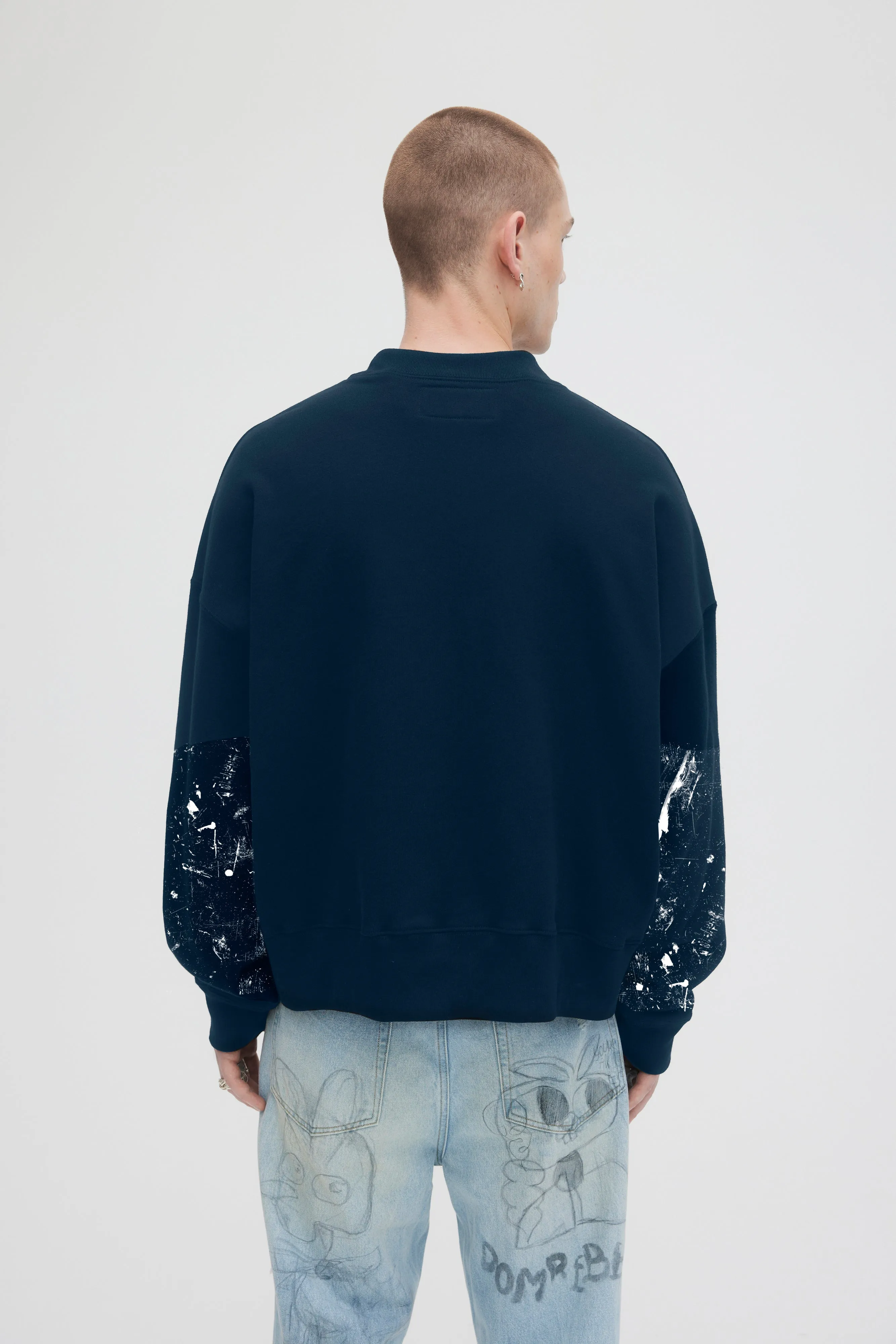 DOMREBEL The Beginning Sweatshirt - Blue