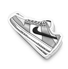 Dunk Low "Lottery Grey Fog" Sneaker Sticker