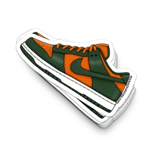 Dunk Low "Miami Hurricane" Sneaker Sticker