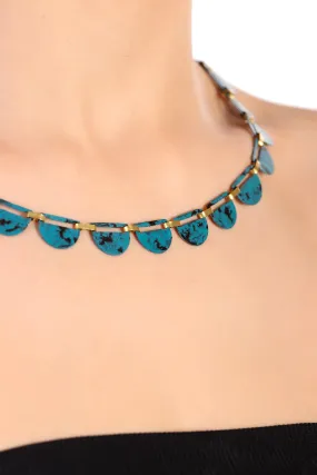 Ekta Necklace, blue