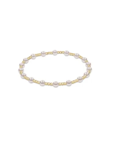 Enewton Extends - Classic Sincerity Pattern 4mm Bead Bracelet - Pearl