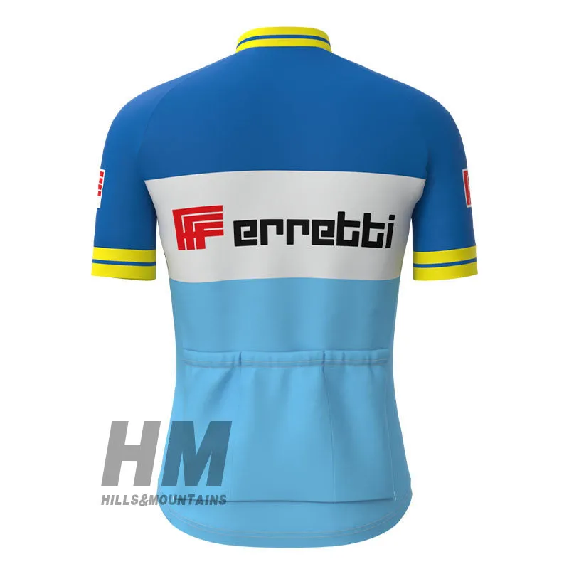 Erreti Retro Jersey Short Sleeve Blue