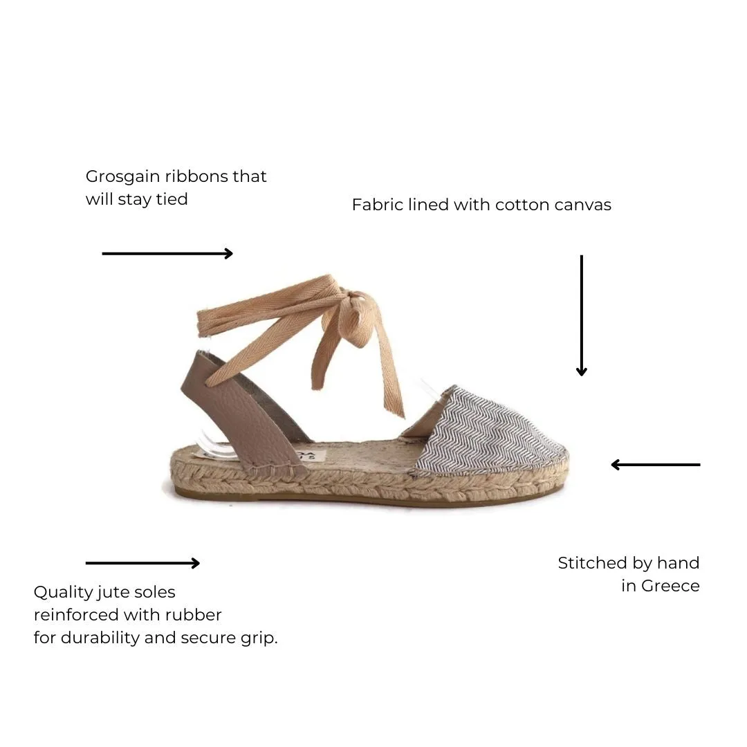 Espadrilles Sandals - Wold Map Print - Classic Sole