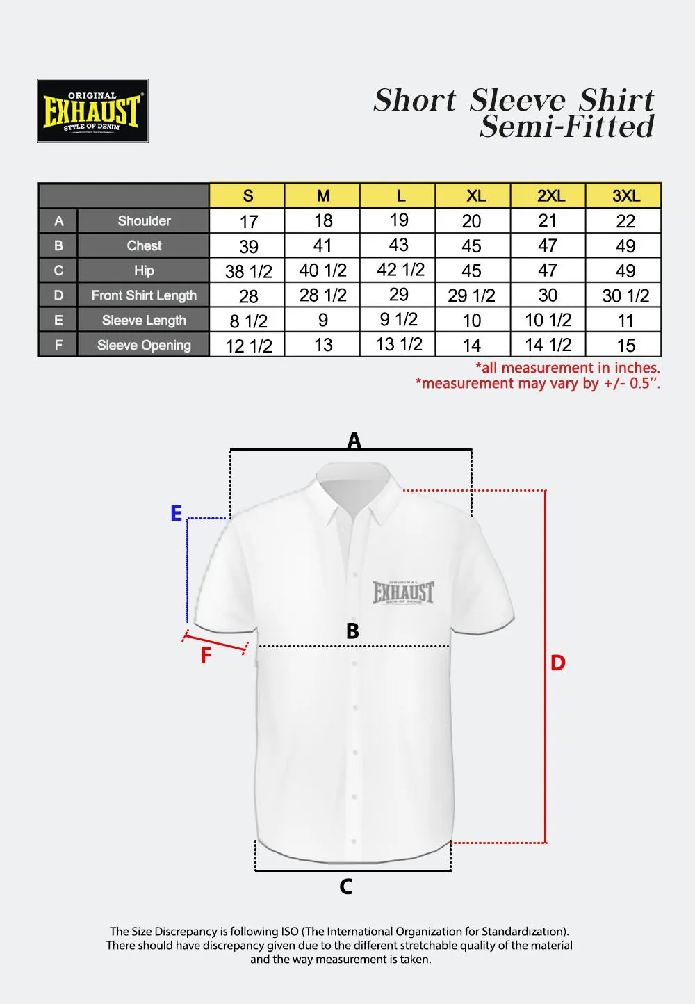 EXHAUST SHORT SLEEVE SHIRT [SEMI FIT] 1742