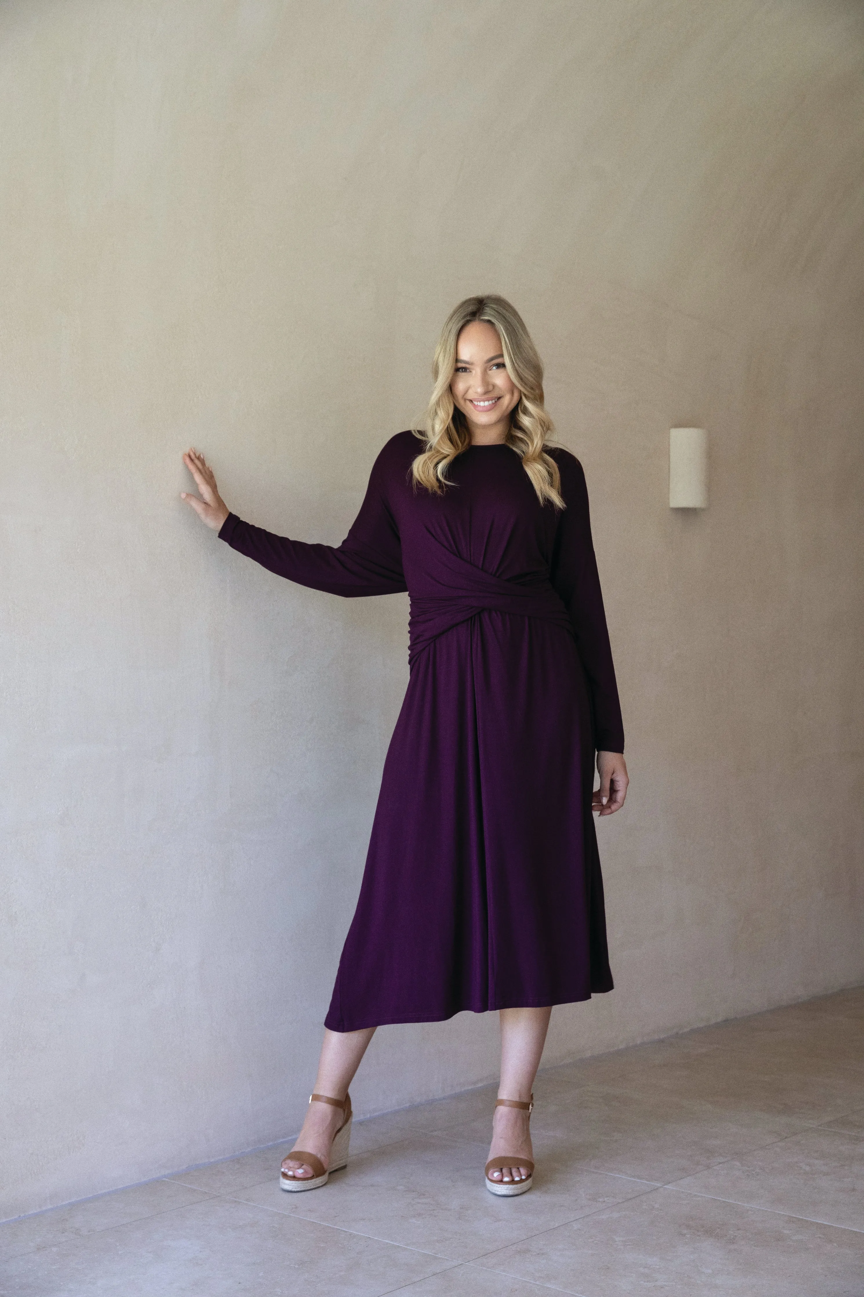 FINAL SALE Eden Dress in Berry