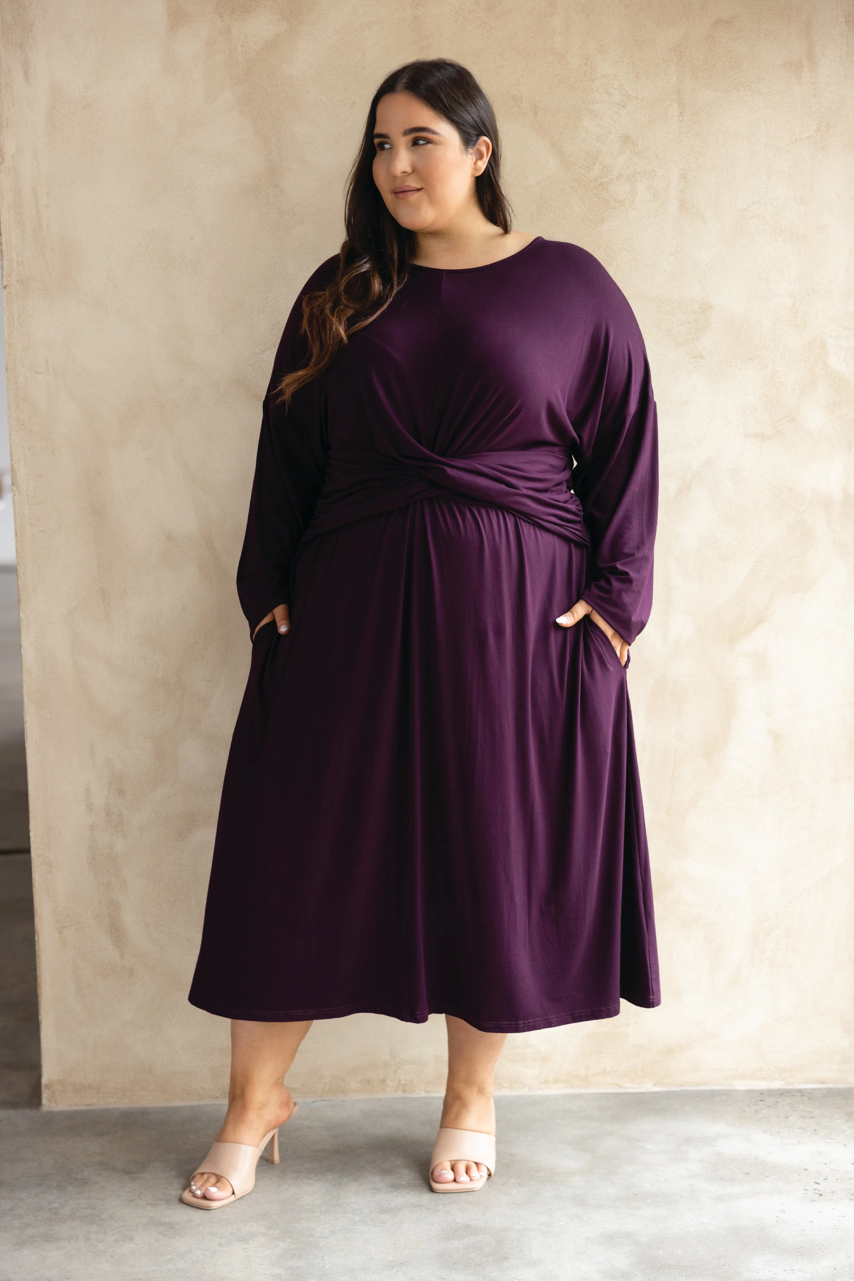 FINAL SALE Eden Dress in Berry