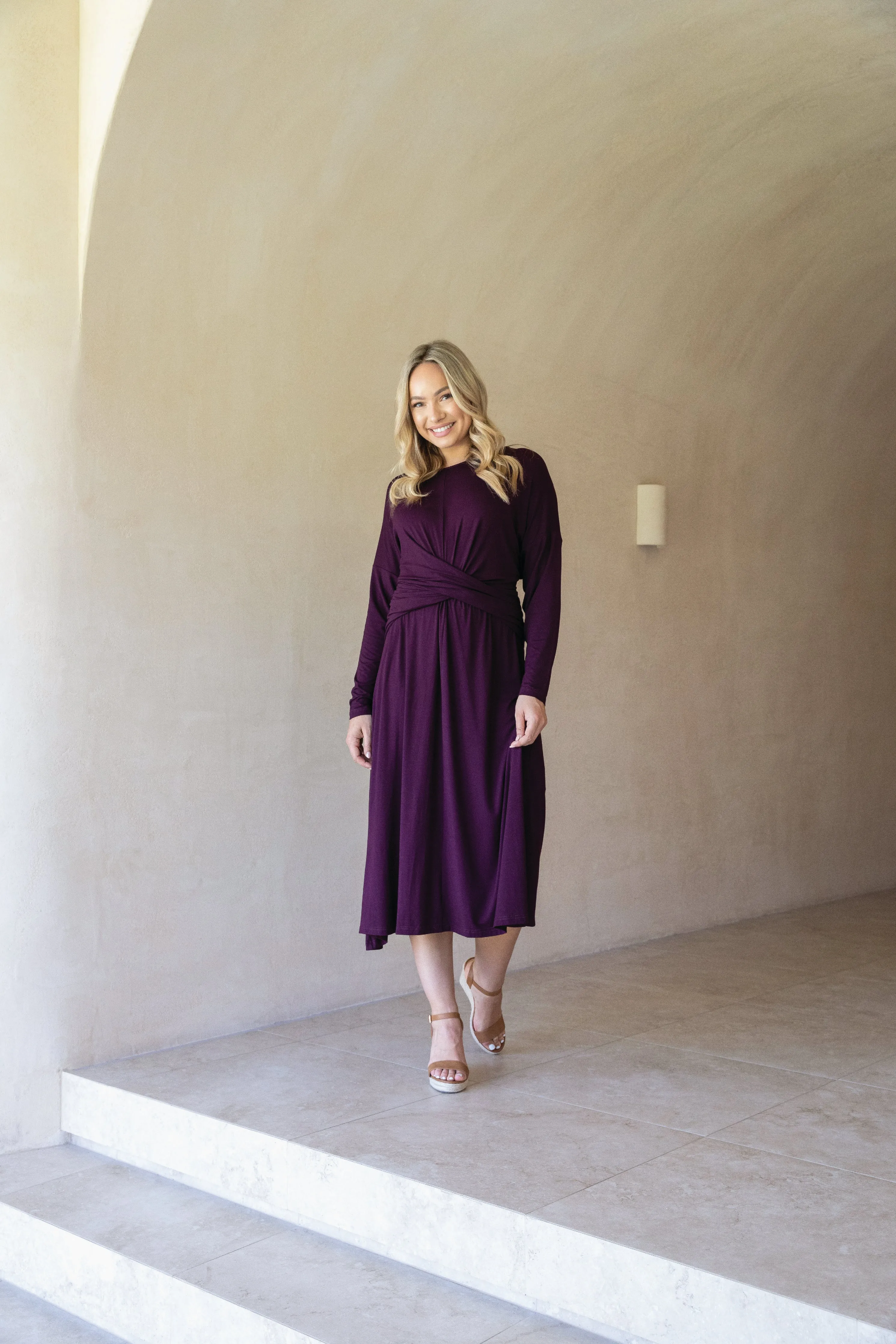 FINAL SALE Eden Dress in Berry