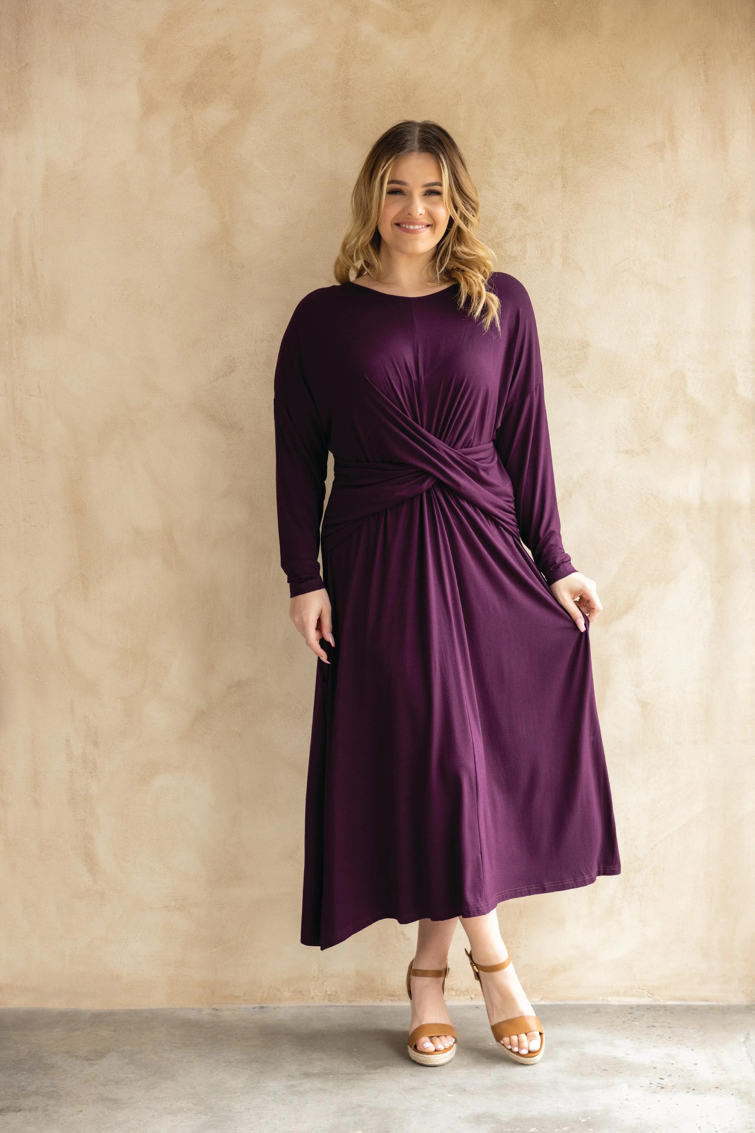 FINAL SALE Eden Dress in Berry