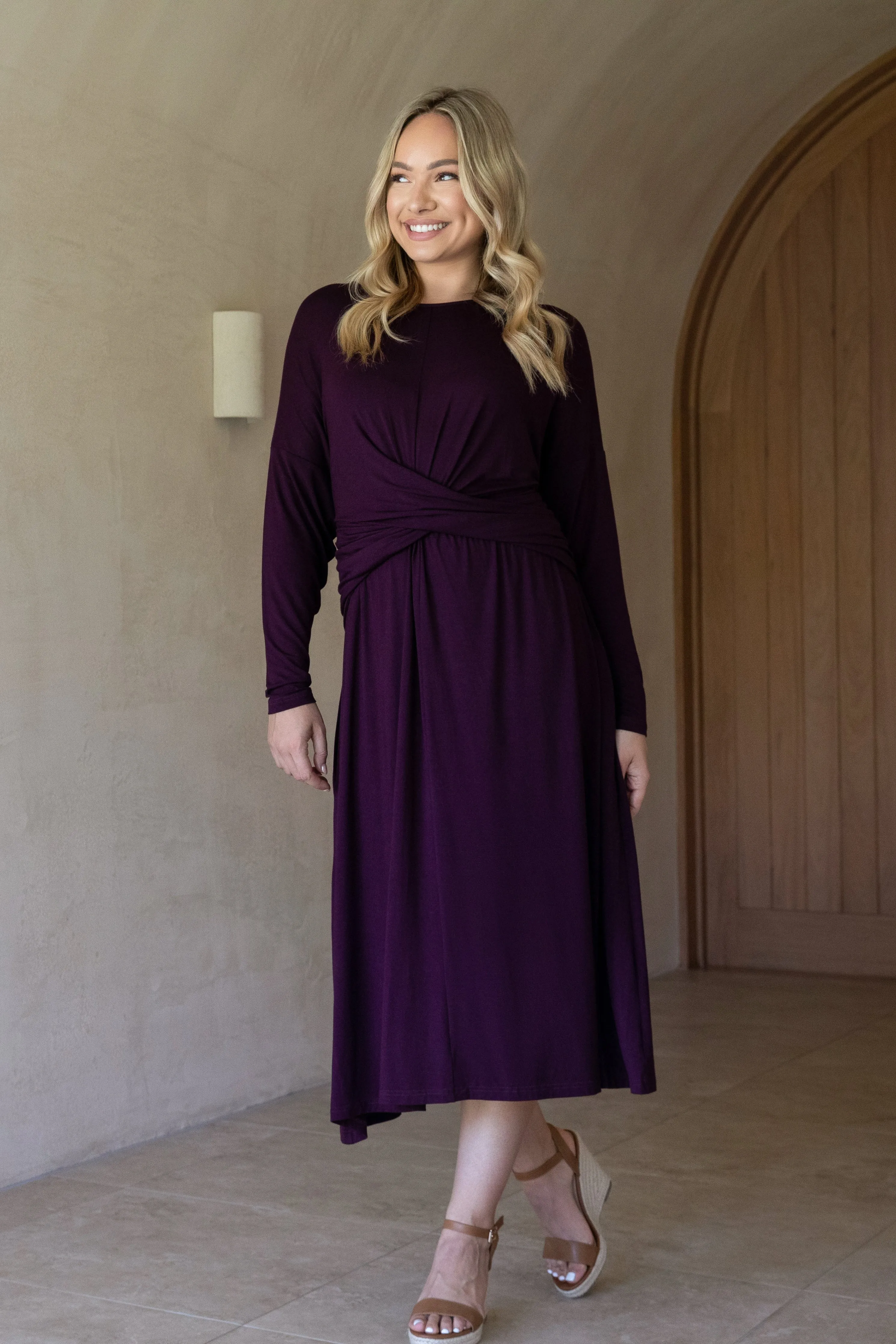 FINAL SALE Eden Dress in Berry