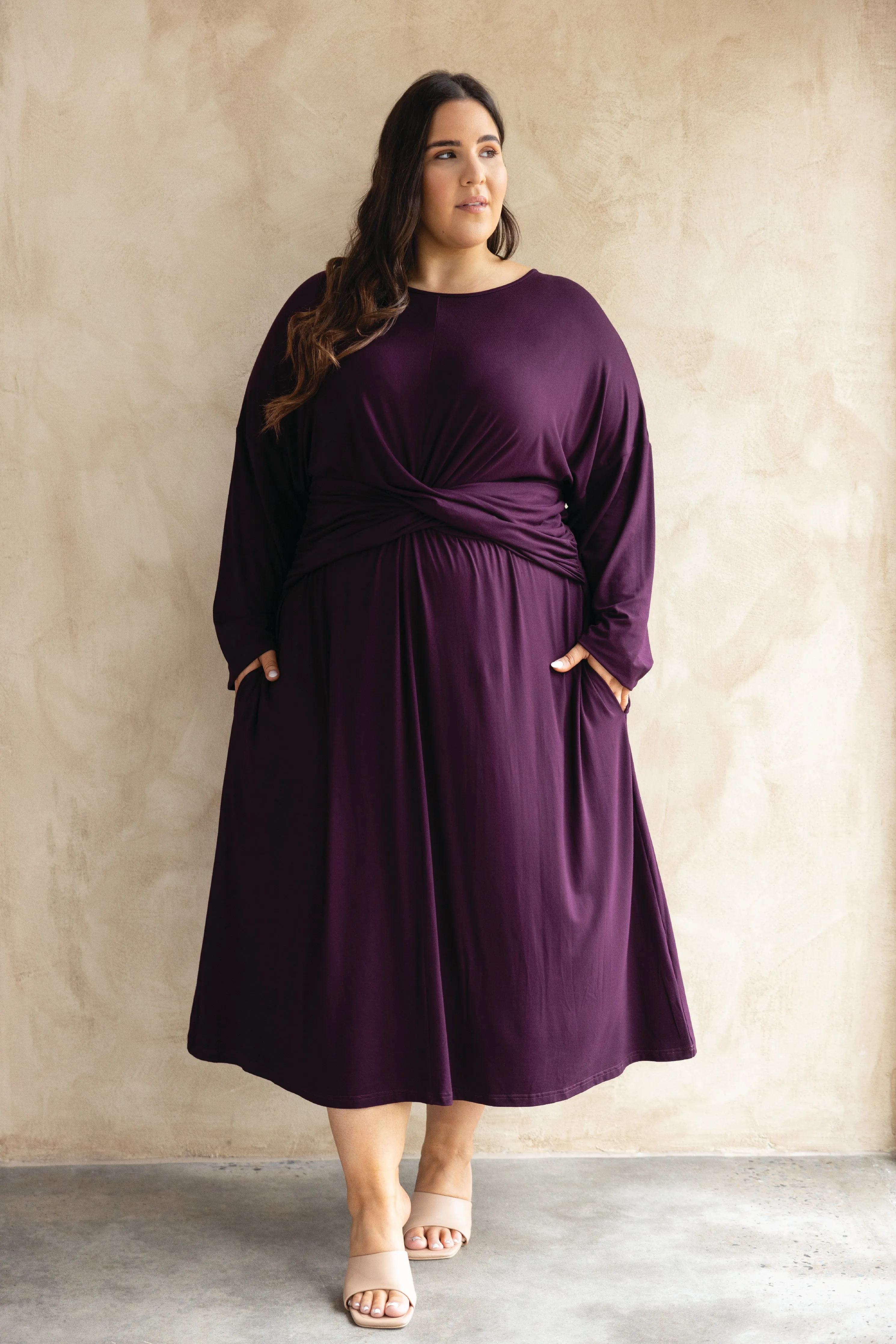 FINAL SALE Eden Dress in Berry