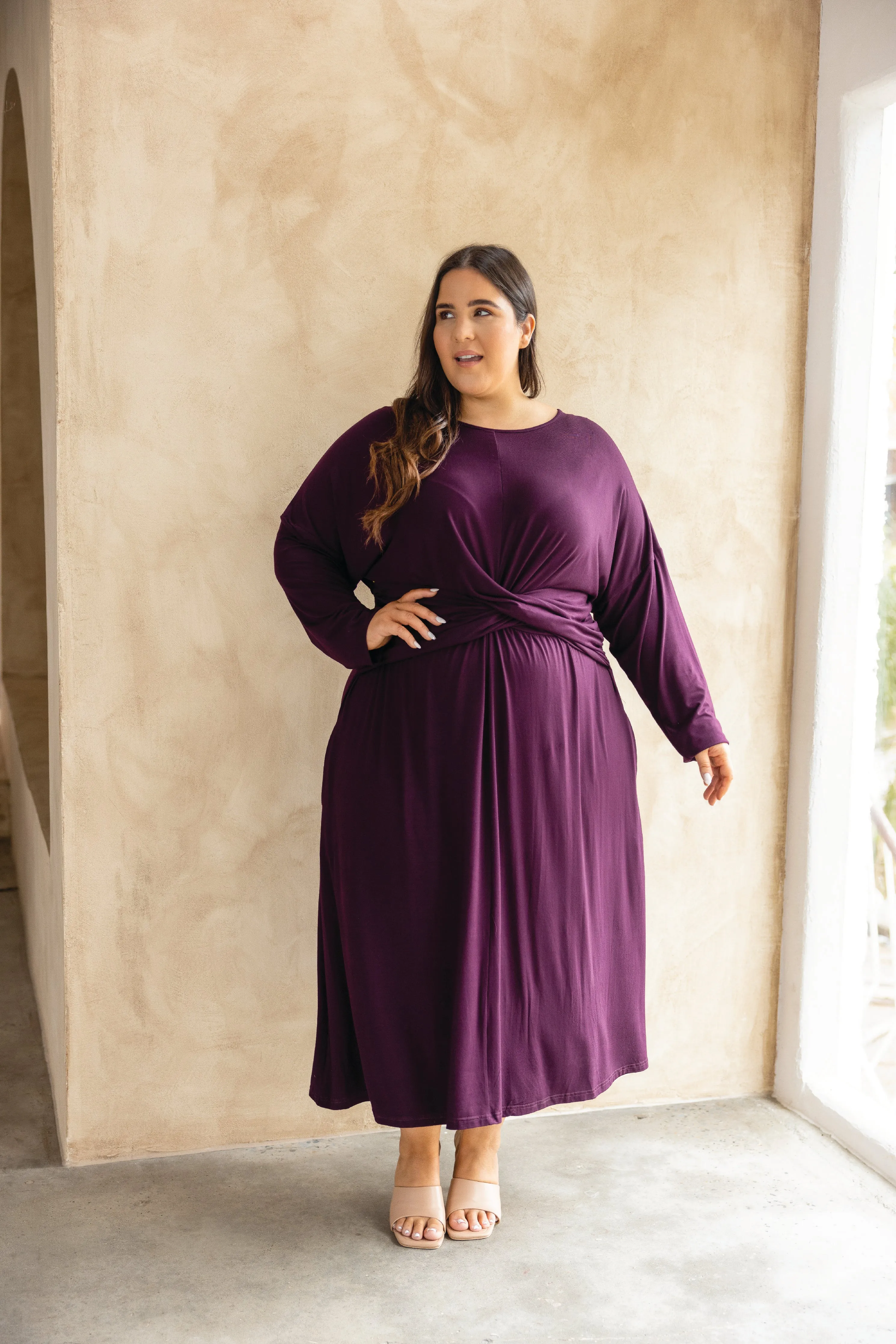 FINAL SALE Eden Dress in Berry