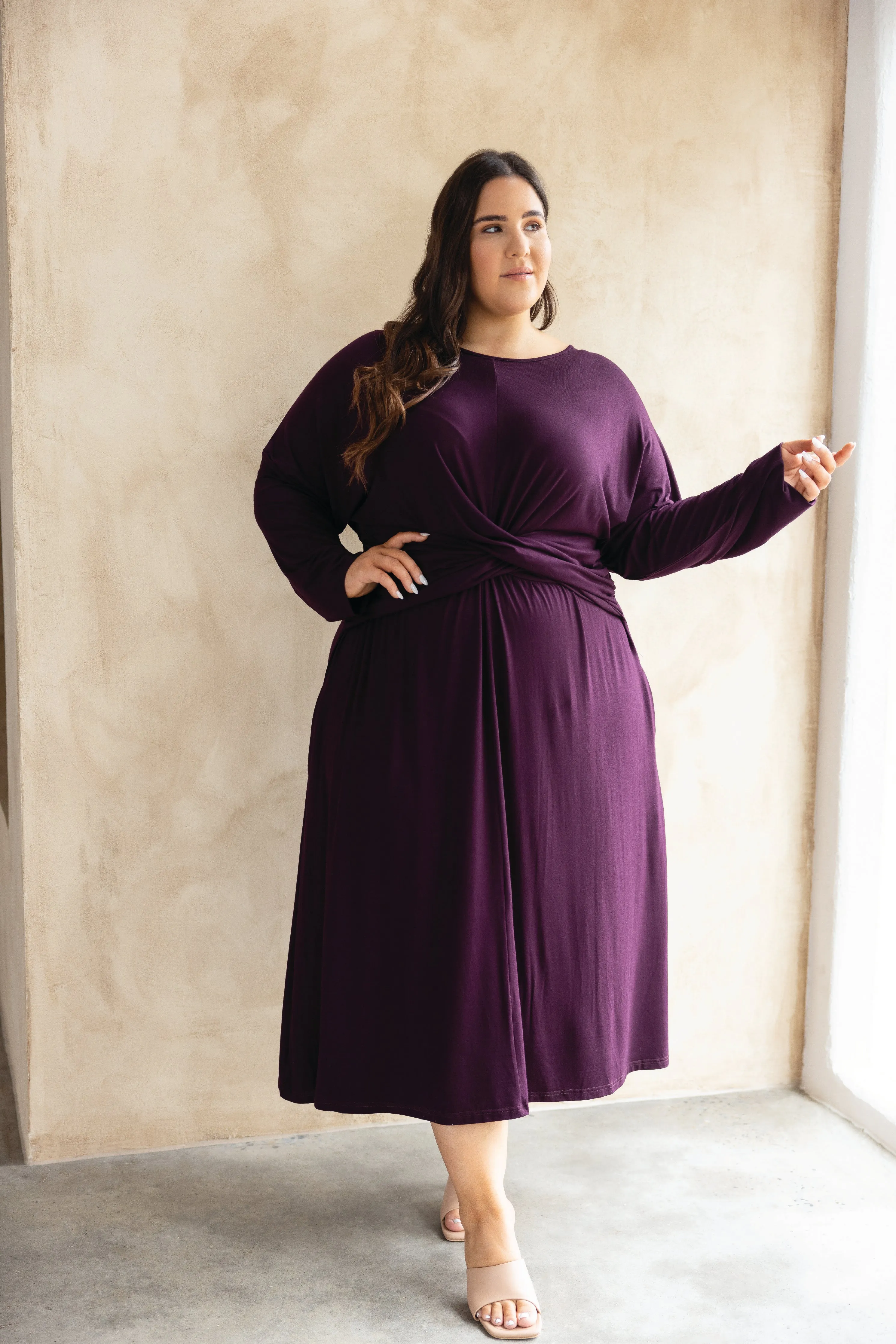 FINAL SALE Eden Dress in Berry