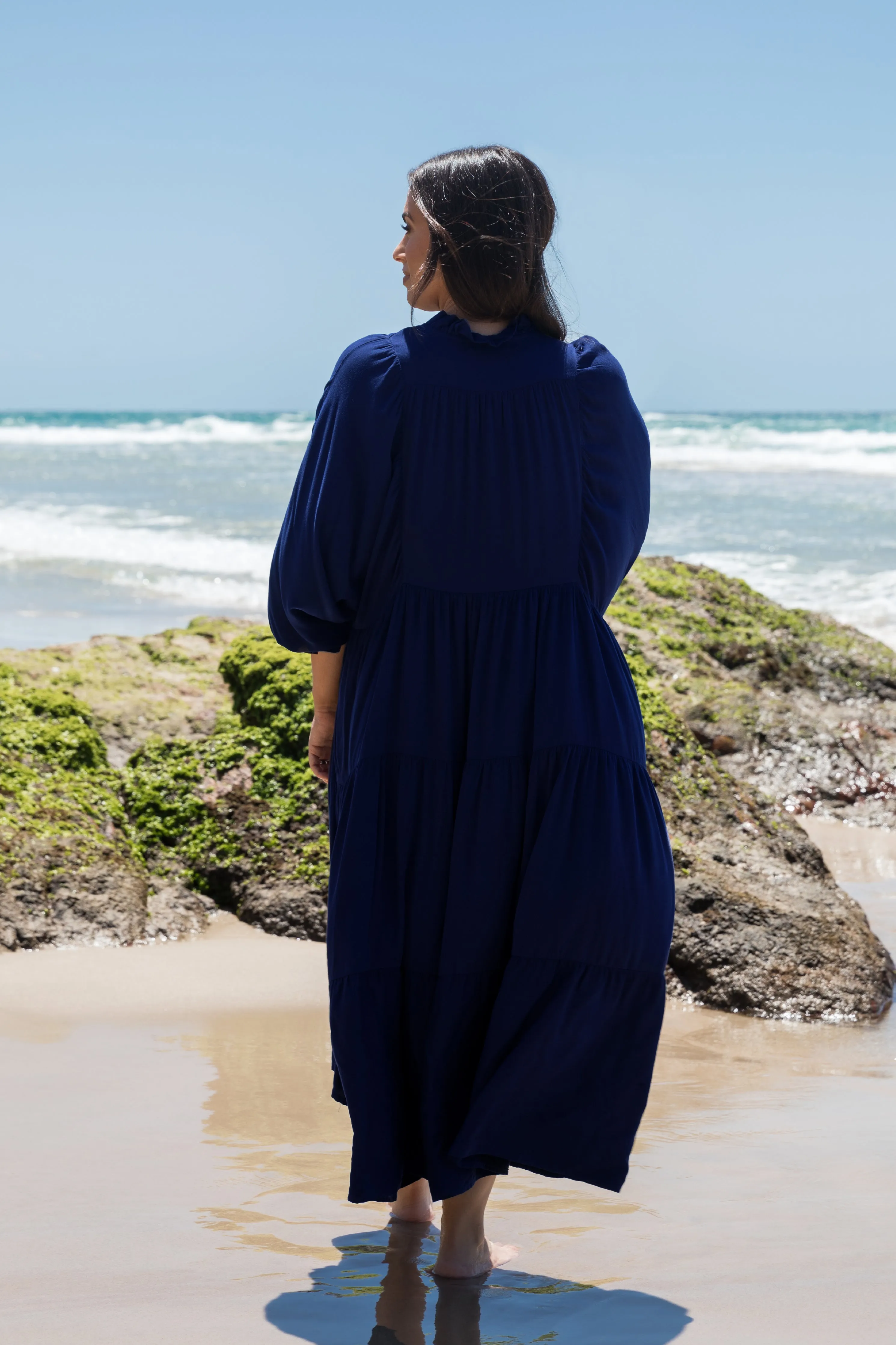 FINAL SALE Harvest Maxi Dress in Navy