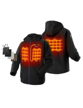 Final Sale - Men's Classic Heated Jacket with B19G Battery - Black & Blue