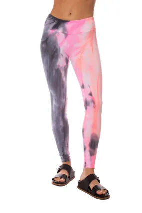 Flat Waist Ankle Legging (Style W-452, Tie-Dye Dreamsicle) by Hard Tail Forever