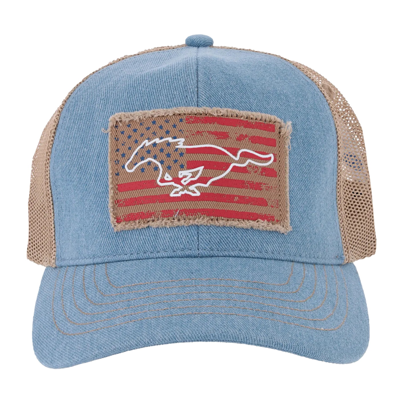 Ford Mustang Patriotic Pony Snapback Hat