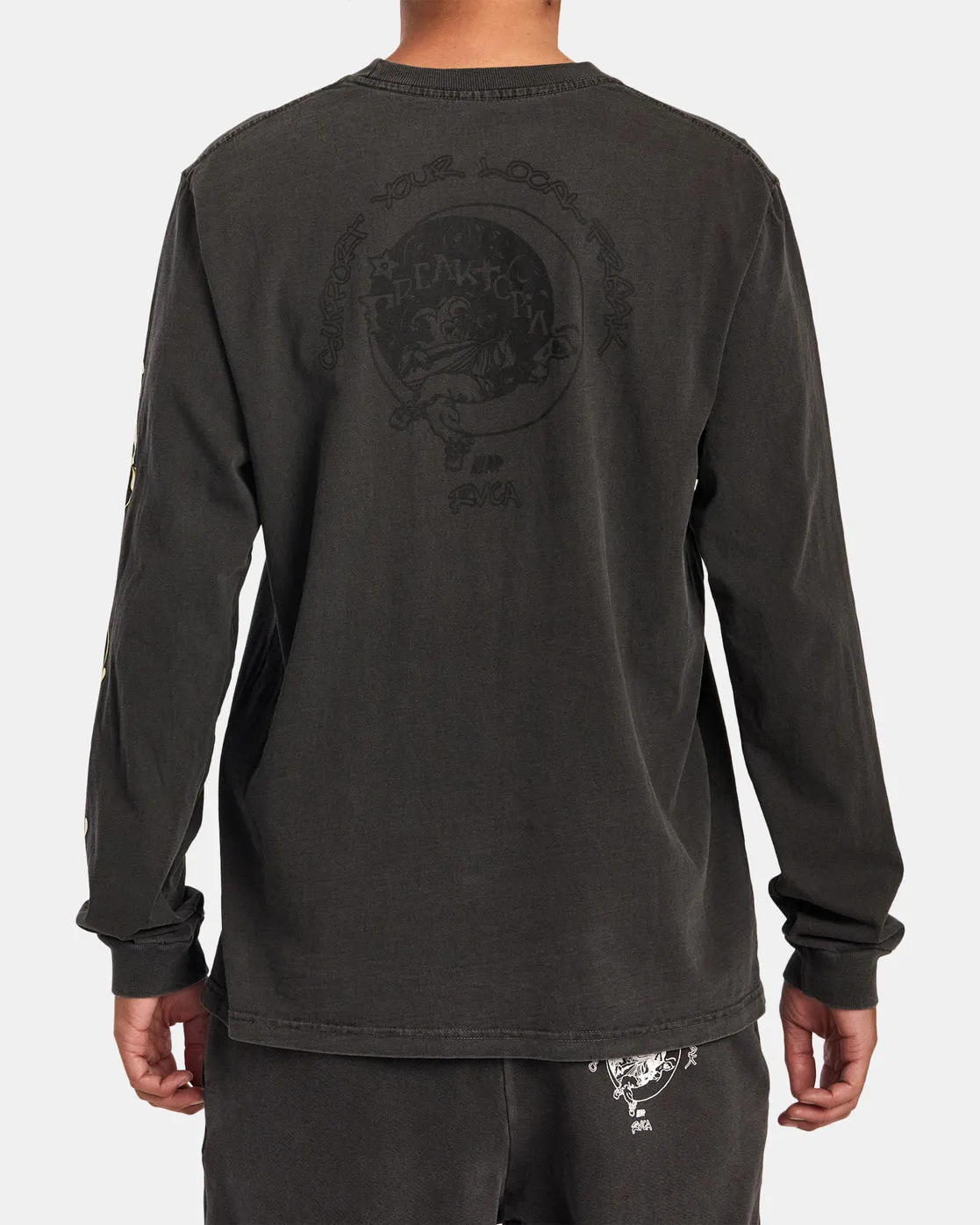 Freaktopia Alice Long Sleeve Tee - Washed Black