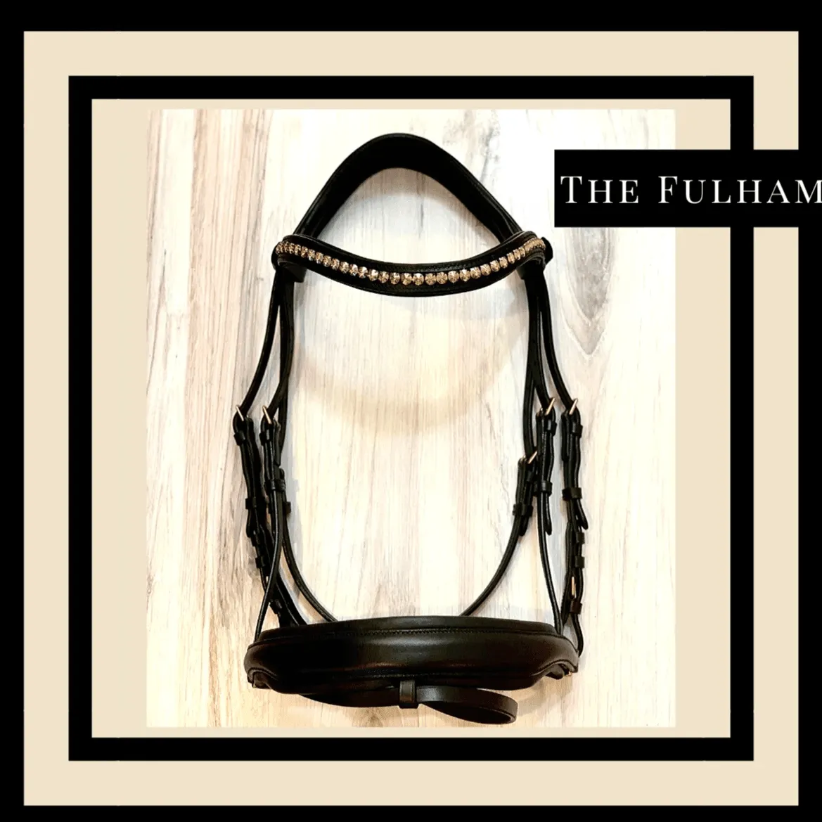 Fulham Bridle - Black Leather Anatomical Snaffle Bridle