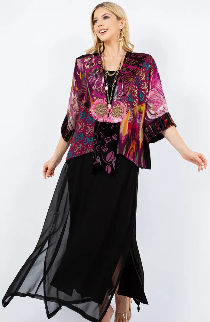 Gemstone Moi Hippie Chic Flirty Fashionista Jacket