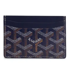 Goyard Sulpice Navy Blue Card Holder