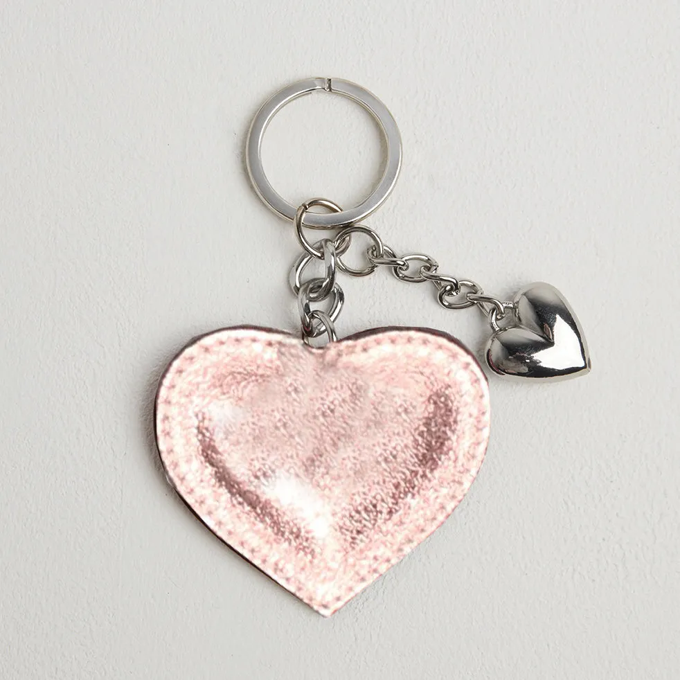 Heart Leather Keyring