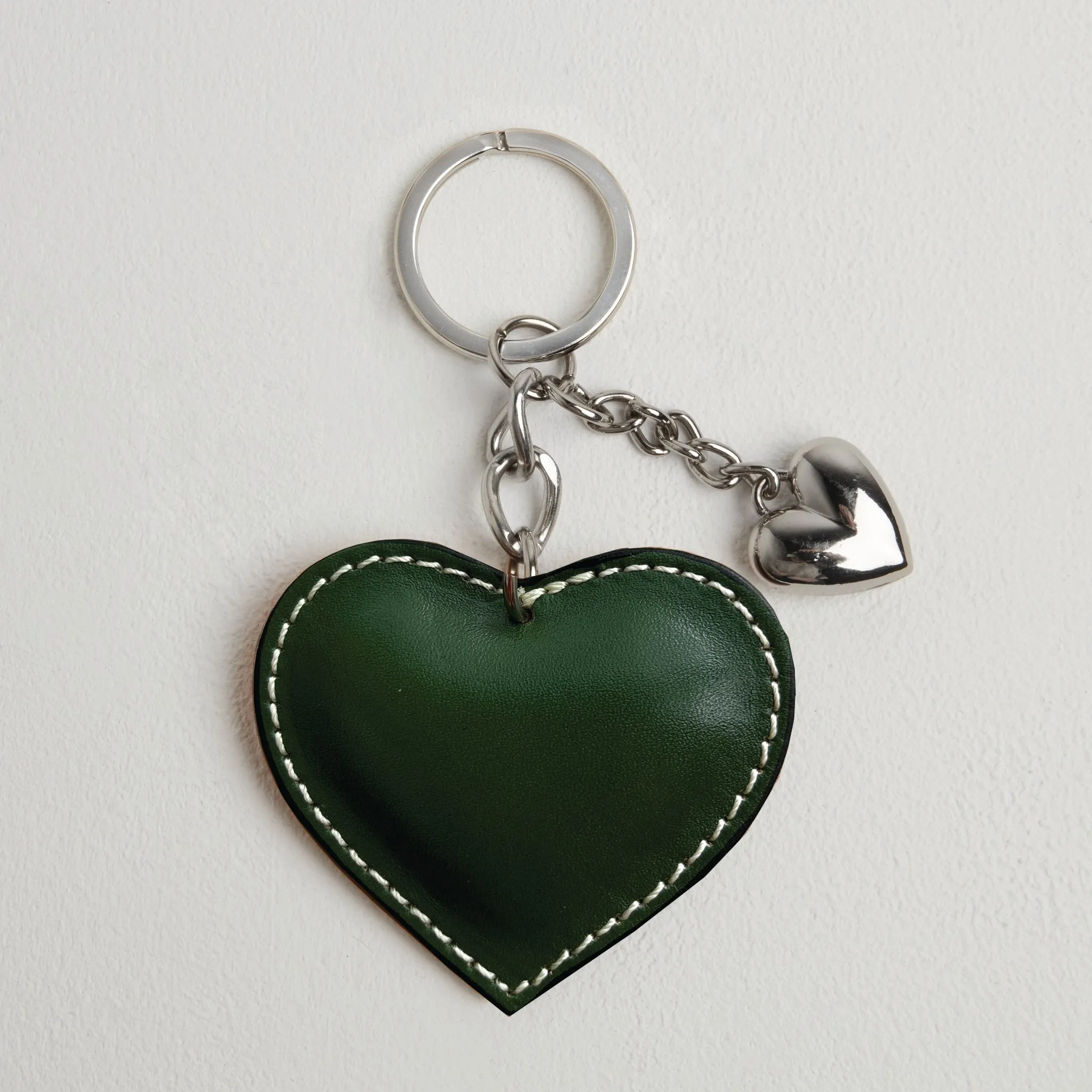 Heart Leather Keyring