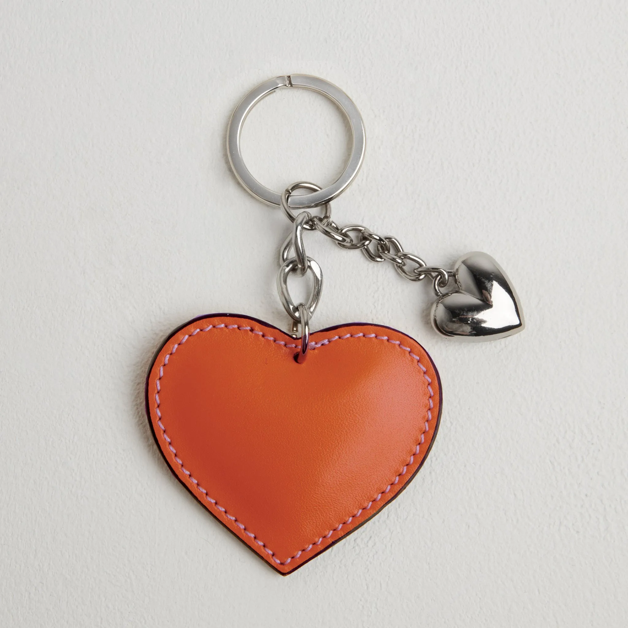 Heart Leather Keyring