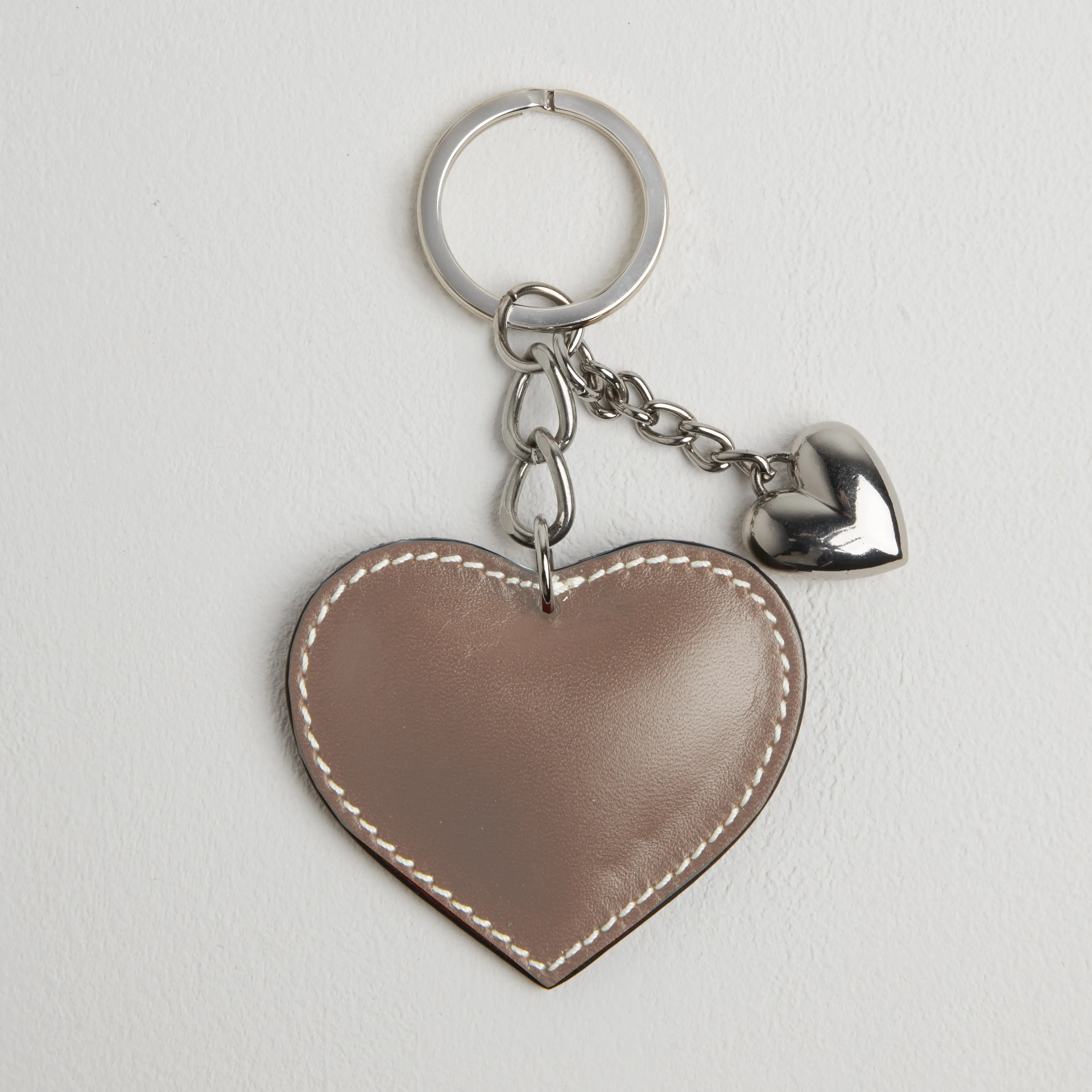 Heart Leather Keyring