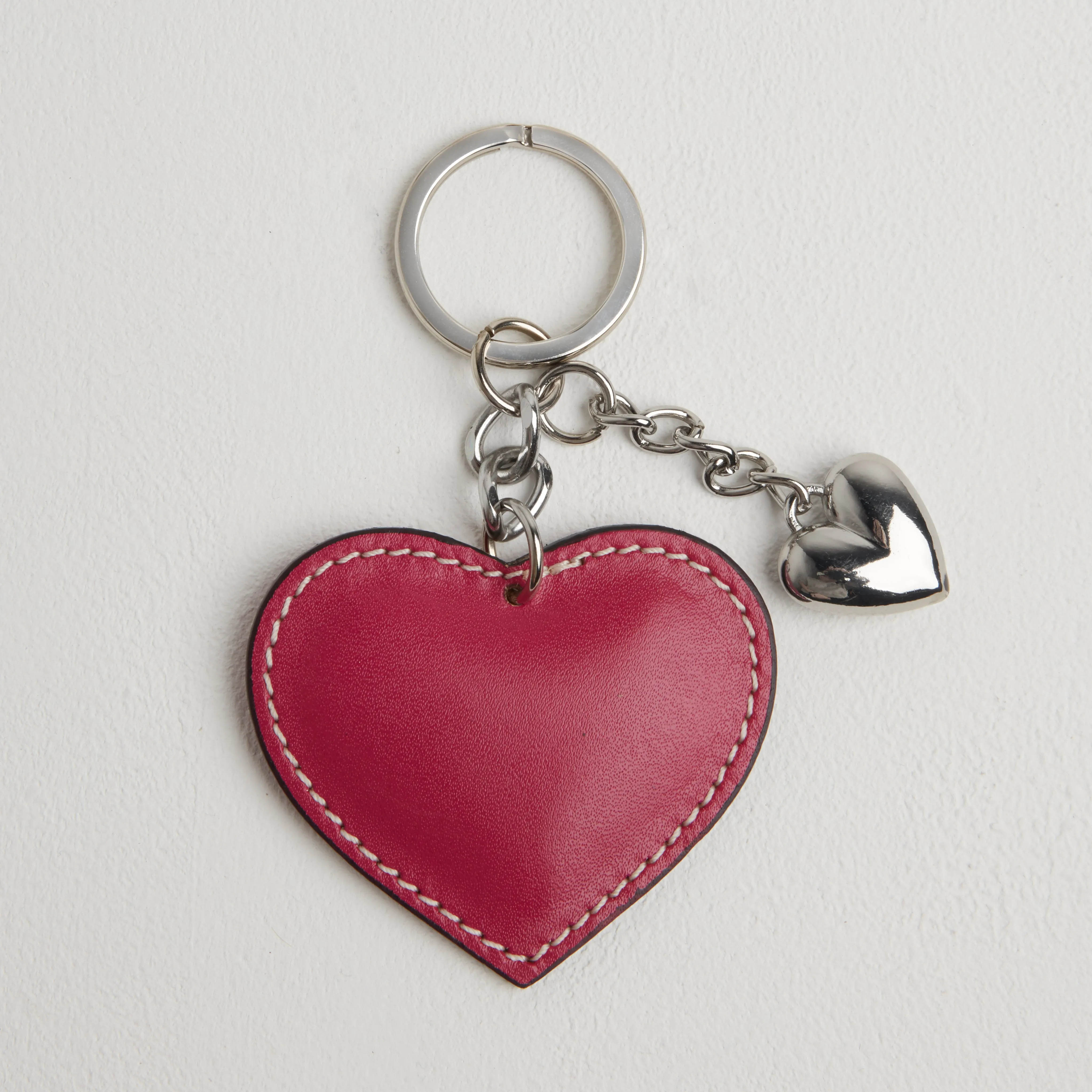 Heart Leather Keyring