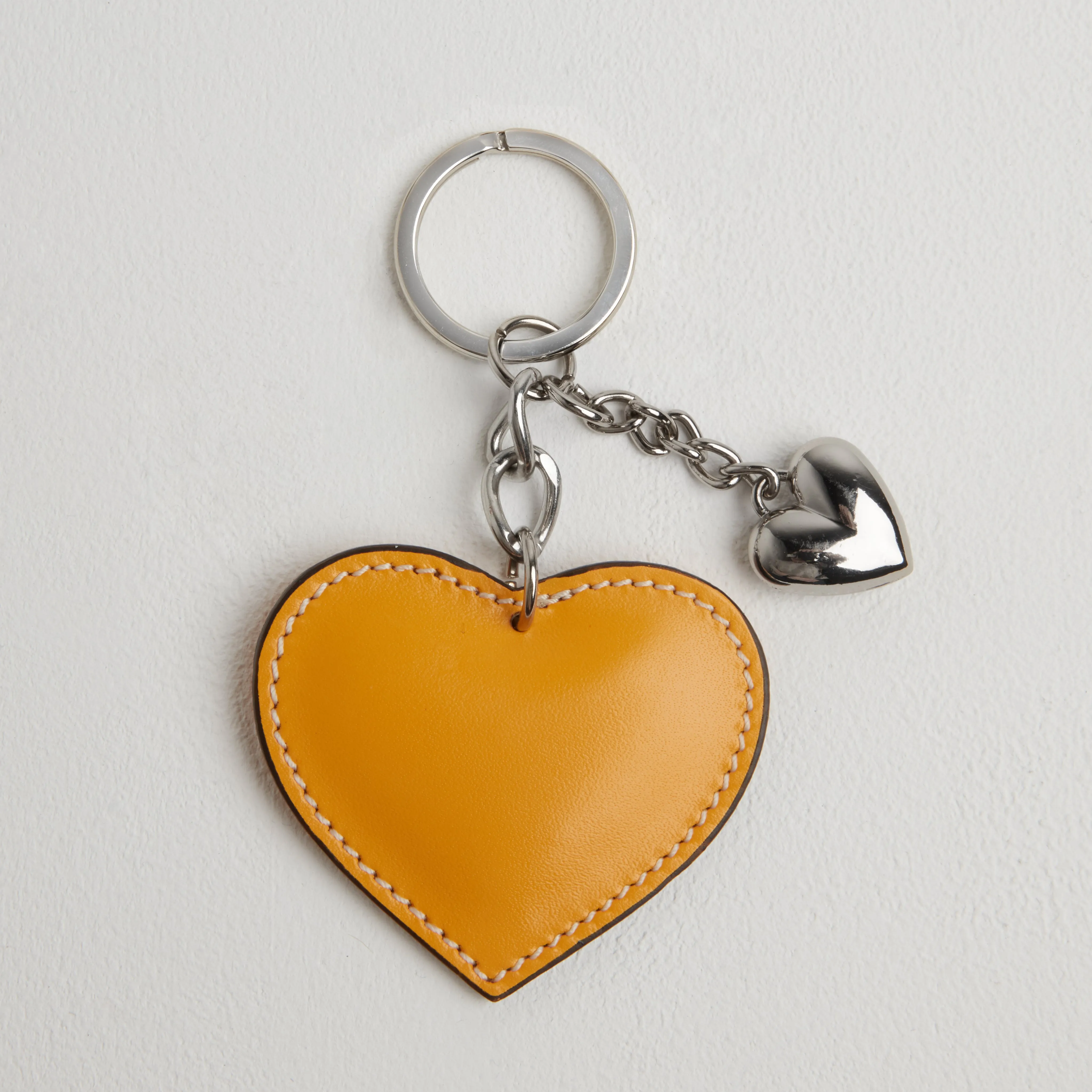 Heart Leather Keyring