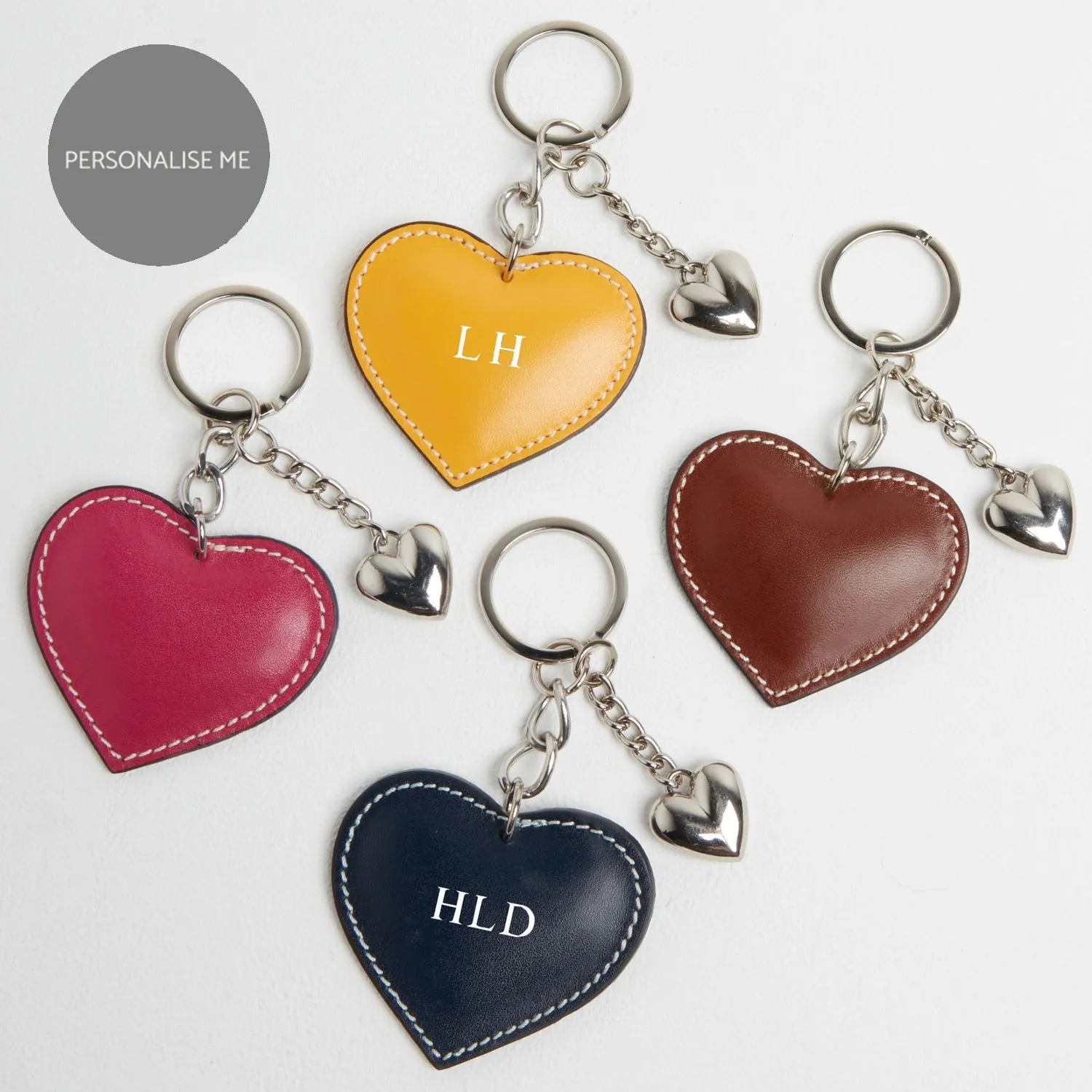 Heart Leather Keyring