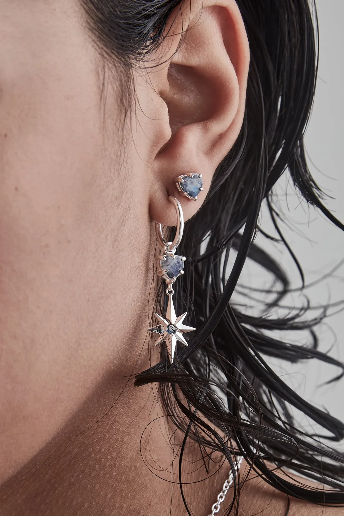 HEART STAR STUD EARRINGS