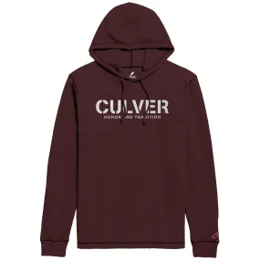 Honor & Tradition Waffle Pullover Hood - Maroon