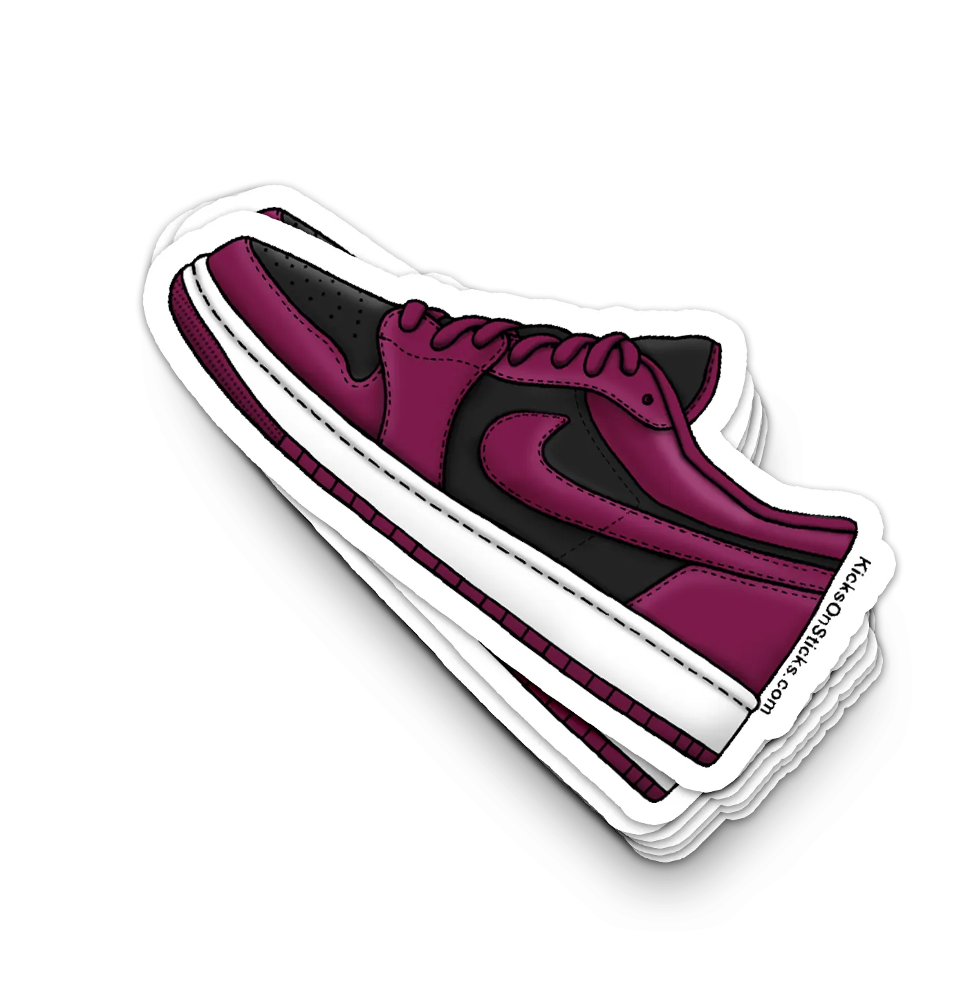 Jordan 1 Low "Beetroot" Sneaker Sticker