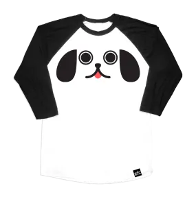 Kawaii Puppy Dog Eyes Baseball T-Shirt - Adult