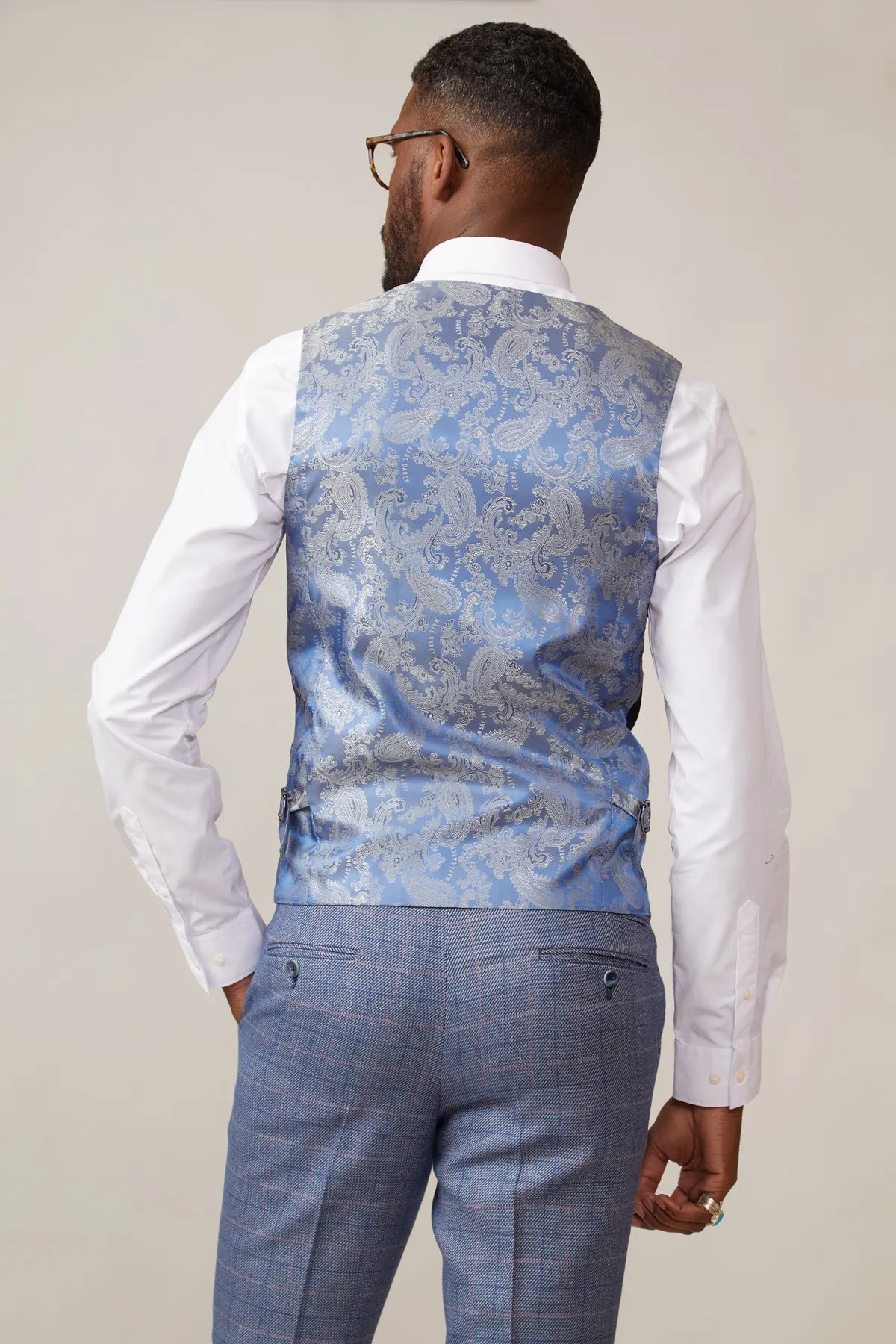 KELVIN - Navy Single Breasted Waistcoat