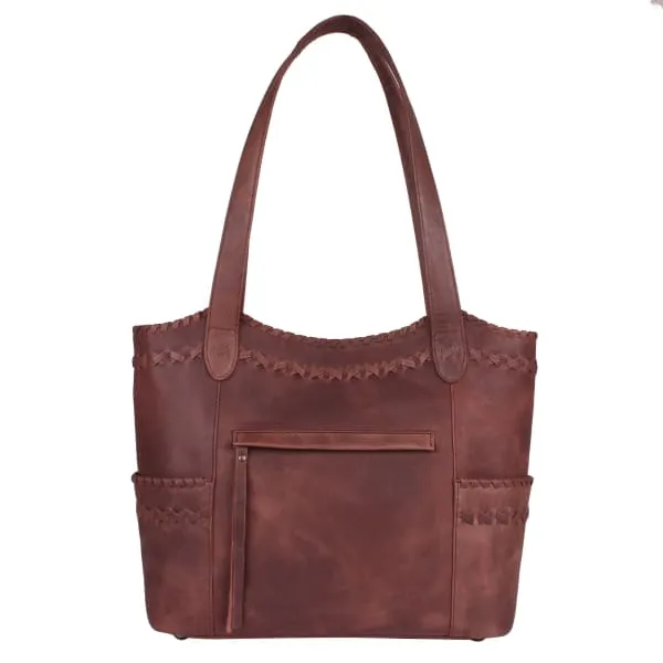 Kendall Lockable Leather Concealed Carry Purse Tote