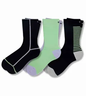 Line 'Em Up Crew Socks 3 Pack