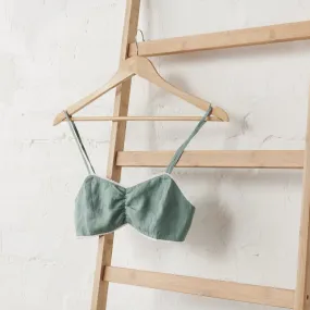 Linen Bralette - Sage Green | Jade and May