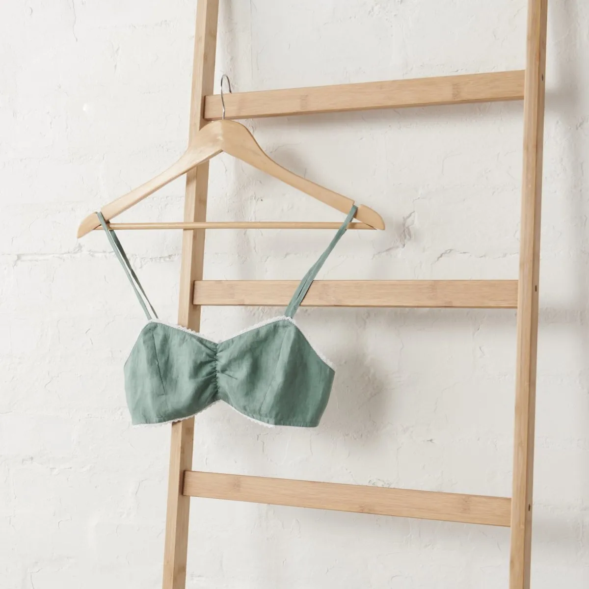 Linen Bralette - Sage Green | Jade and May