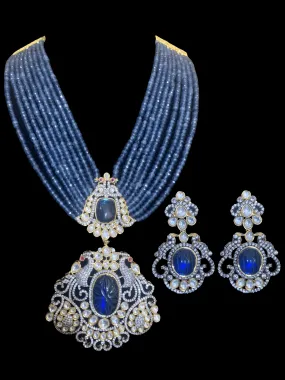 LN114 Eshra victorian Rani haar -Blue   ( SHIPS IN 4 WEEKS  )