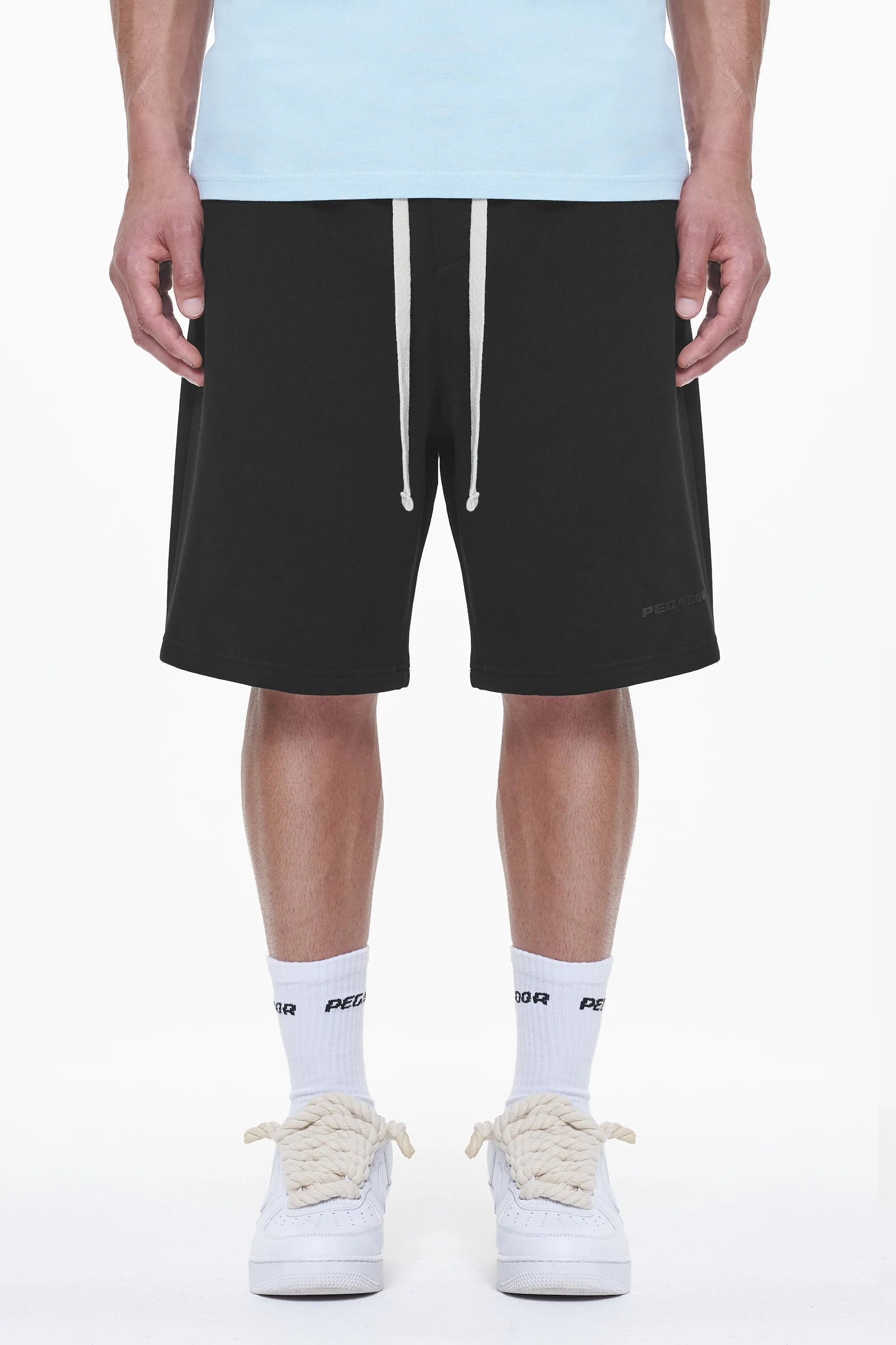 Logo Heavy Sweat Shorts Black Gum